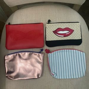 Four Ipsy cosmetic bags for $12